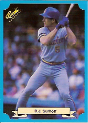 1988 Classic Blue Baseball Cards       202     B.J. Surhoff